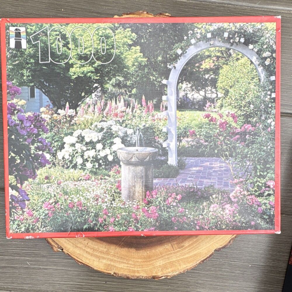 Rainbow Works Garden Arch 1000 Piece Interlocking Cardboard Jigsaw Puzzle